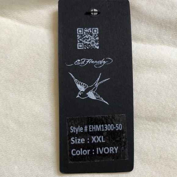 ED HARDY JAPAN DRAGON IVORY PULLOVER HOODIE SIZE XXL - Picture 12 of 15